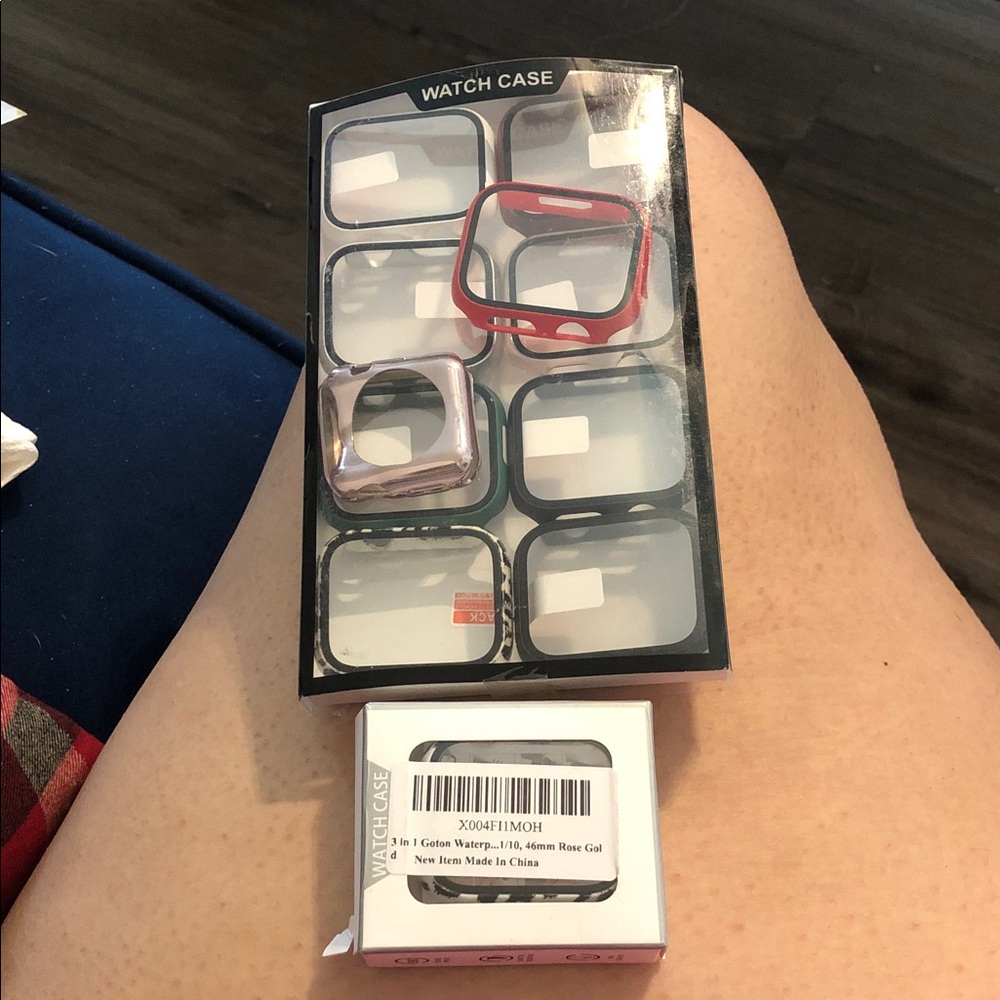 Apple Watch Case Set in Red, Rose Gold, Black